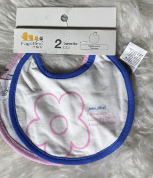 2-in-1 Baby Bib 0-3 Months